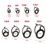 8-piece double-leg ceramic fishing rod guides set - size variety 2